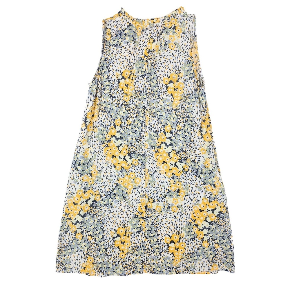 LOFT Floral Bouquet Print V Neck Lined Shift Dress Women's Petite Size PM - Picture 2 of 5